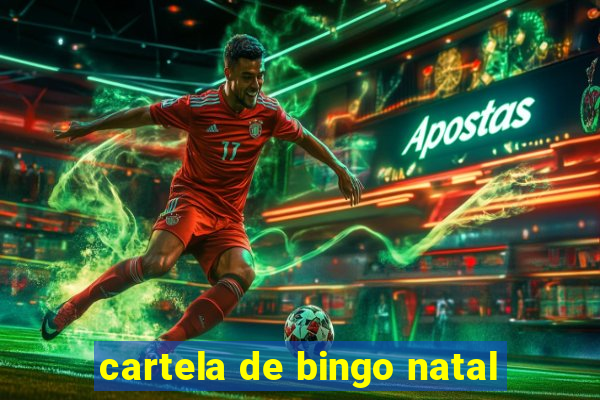 cartela de bingo natal